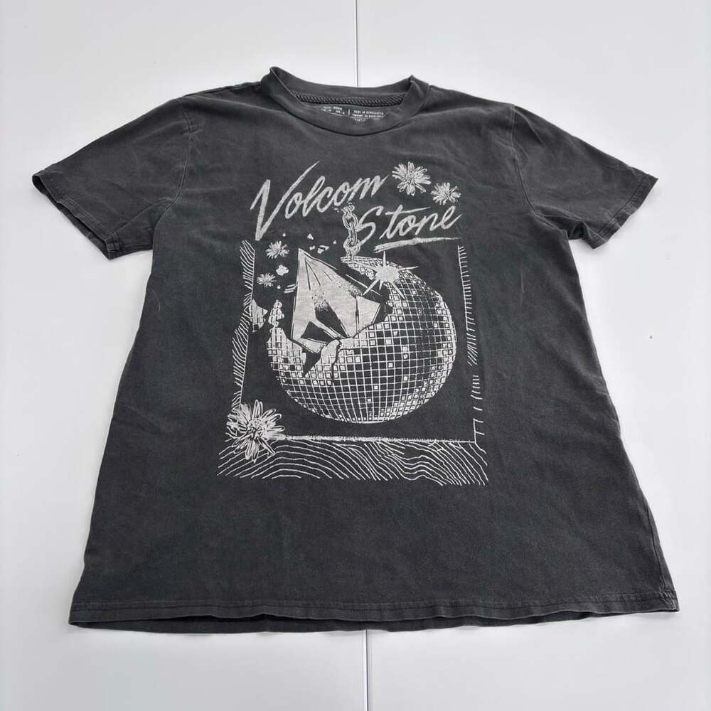 Volcom Stone Disco Ball Graphic T-Shirt Wash Black